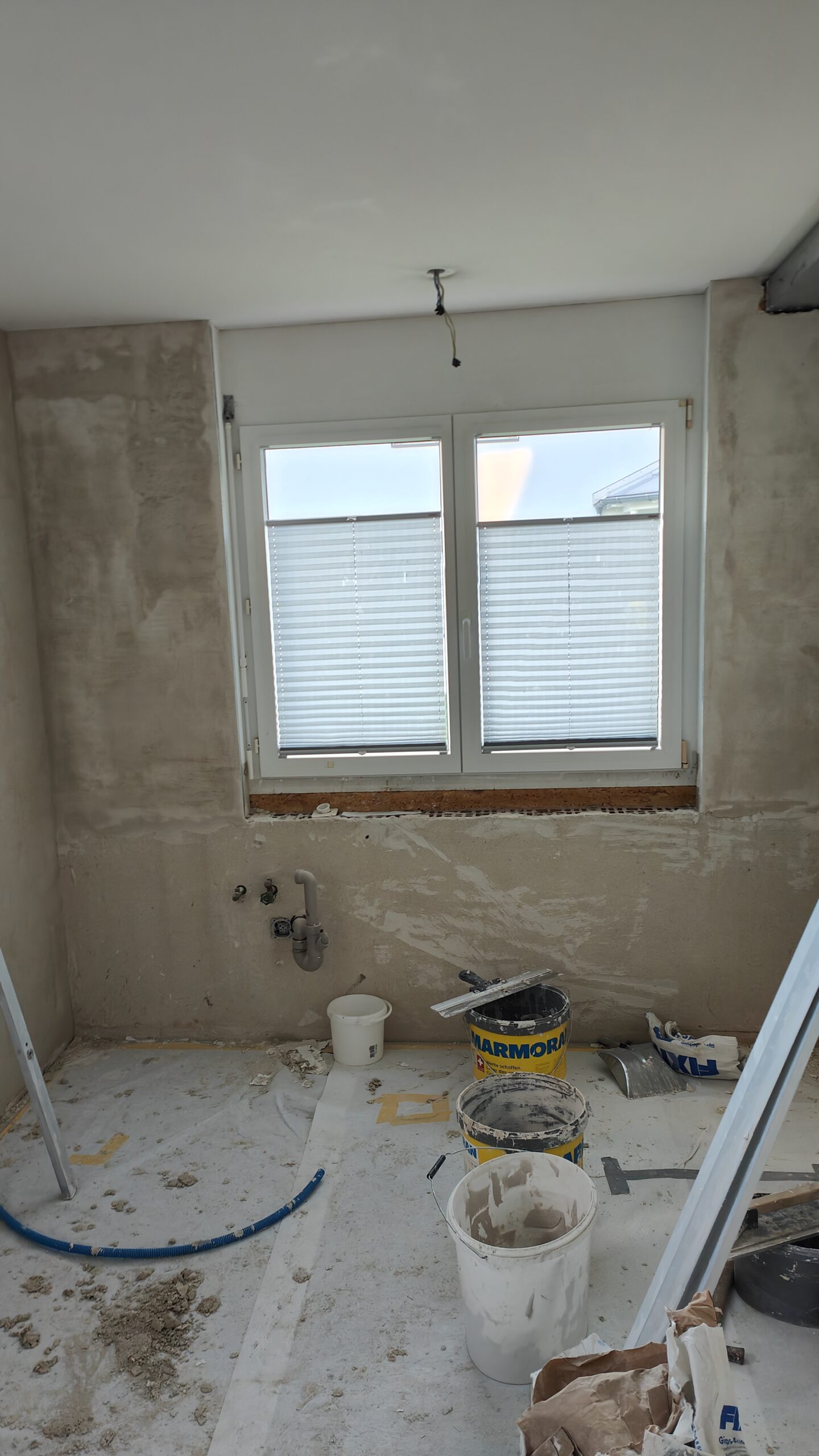 Spachtel- und Verputzarbeiten in einem Renovationsobjekt
